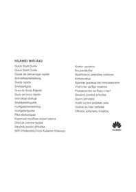 Notice HUAWEI WIFI AX3 QUADCORE Maison intelligente