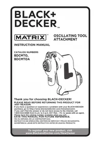 Notice BLACK & DECKER BDCMTO Herramientas multifunción