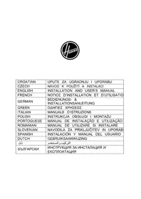 Notice HOOVER HHOOD 300 DECOR HDG9DCK3B Exaustor de cozinha