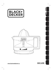 Notice BLACK & DECKER BCXJ25E Presse-agrumes
