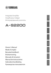 Notice YAMAHA AS2200 Ampli home-cinéma