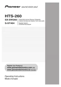 Notice PIONEER HTS260 Système audio home cinéma