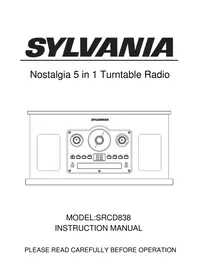 Notice SYLVANIA NOSTALGIA SRCD838 Platine_disque
