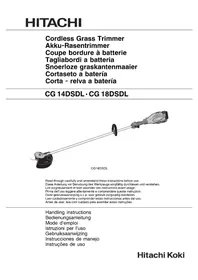 Notice HITACHI CG18DSDL Tosaerba elettrico