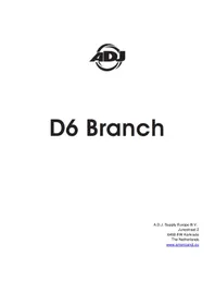 Notice Adj D6 BRANCH DMX SPLITTER Éclairage