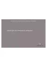 Notice INFINITI Q70N (2014) Voiture