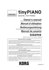 Notice KORG TINYPIANOBKKM ピアノ