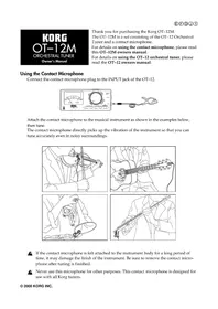Notice KORG OT12M Equipement DJ