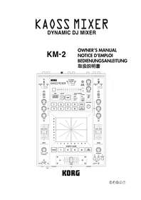 Notice KORG KAOSS MIXER Equipement DJ