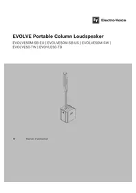 Notice ELECTRO-VOICE EVOLVE 50M Système de sonorisation