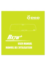 Notice DOD RX7W+ Caméscope