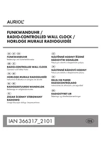Notice AURIOL IAN 366317 Zegar ścienny
