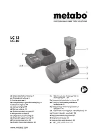 Notice METABO LC 12 Caricabatterie