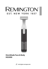 Notice REMINGTON OMNIBLADE HG3000 Tondeuse