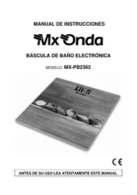 Notice Mx Onda MXPB2362 Balanças