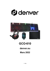 Notice DENVER GCO610 Clavier et accessoires informatiques