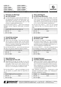 Notice Monacor LEDS5MPLWS Éclairage