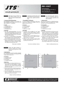 Notice Monacor RM10SET Accessoire audio