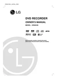 Notice LG DR4810SVL DVD-combinatie