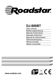 Notice ROADSTAR DJ880BT Système hifi