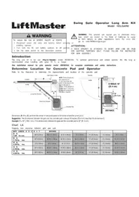 Notice LIFT-MASTER HDLGARM Automatización de puertas