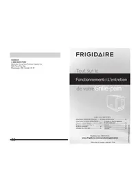 Notice FRIGIDAIRE FPTT02D7MS Grille pain