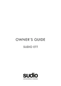 Notice Sudio ETT Bouchon d'oreille