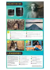 Notice Lensbaby VELVET 85MM F1.8 Objectif