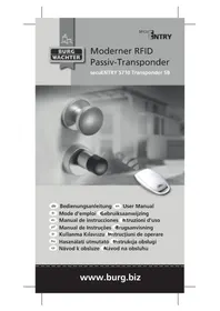 Notice Burg Wächter ENTRY 5710 TRANSPONDER Système de sécurité d'accès