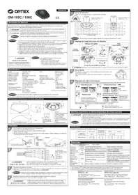 Notice OPTEX OM106C Capteur de porte/fenêtre