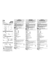 Notice ABB AW1COR210M Interrupteur automatique
