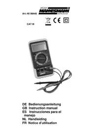 Notice Brüder Mannesmann 99448 Multimètre