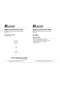 Notice Dimavery OP1 Microphone