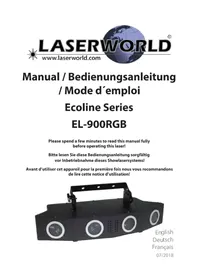 Notice Laserworld EL900RGB Pointeur laser