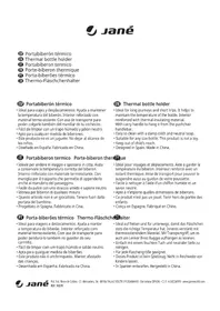 Notice JANE THERMAL BOTTLE HOLDER Porte-biberon thermique