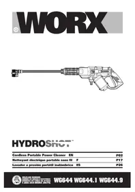 Notice WORX LEAFJET WG585 Nettoyeur haute pressio