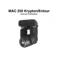 Notice MARTIN MAC 250 KRYPTON Projecteur lumineux professionnel