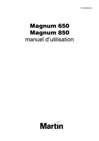 Notice MARTIN MAGNUM 850 Machine à fumée