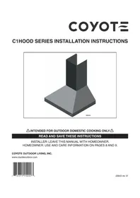 Notice COYOTE C1HOOD36 Hotte