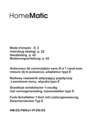 Notice Homematic IP HMESPMSW1PIDNR2 Smart Home