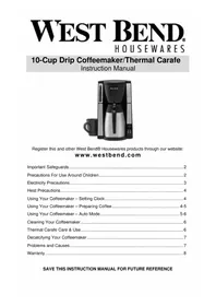 WestBend 56860 - Coffee machine