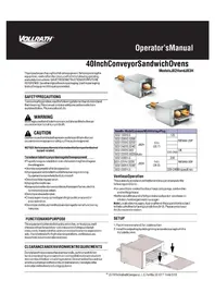 Notice Vollrath JB3H Four