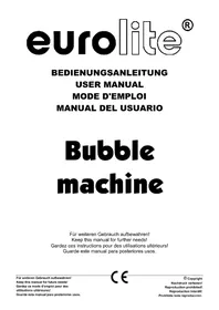Notice Eurolite 51705100 Machine à effet