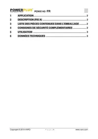 Notice PowerPlus POWX143 Pistolet à colle