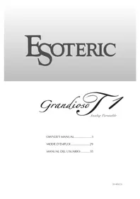 Notice Esoteric GRANDIOSO T1