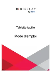 Notice HAIER C DISPLAY E701 Tablette