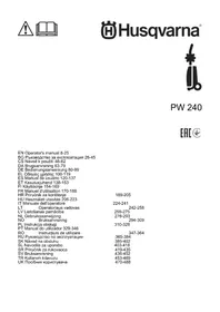 Notice HUSQVARNA PW 240 Nettoyeur haute pression