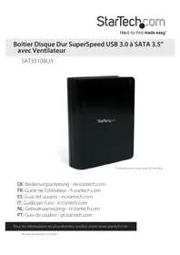 Notice StarTech.com SAT3510BU3 Boîte de stockage