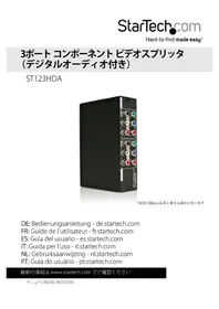 Notice StarTech.com ST123HDA Recepteur