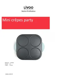 Notice LIVOO DOC266 Crépière